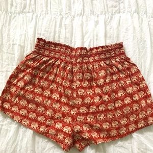Forever 21 Elephant Print Shorts